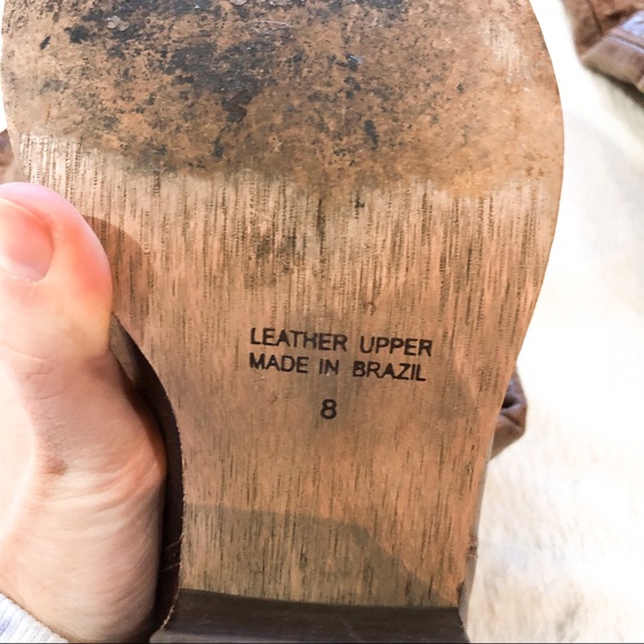 Leather Pointed Toe Heeled Cowboy Boots - Picture 7 of 7